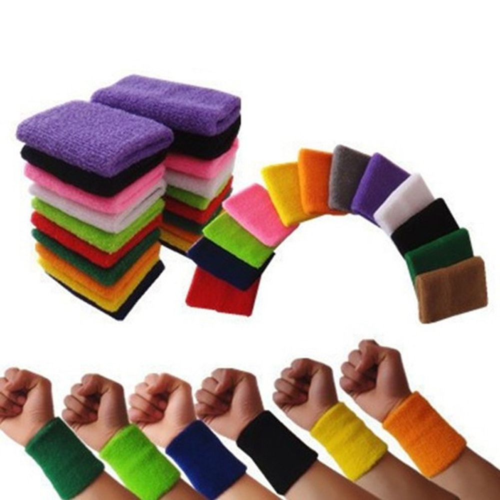 Wrist Wrap Support - 1/2Pcs Unisex Wristbands 스포츠 Sweatband 테니스