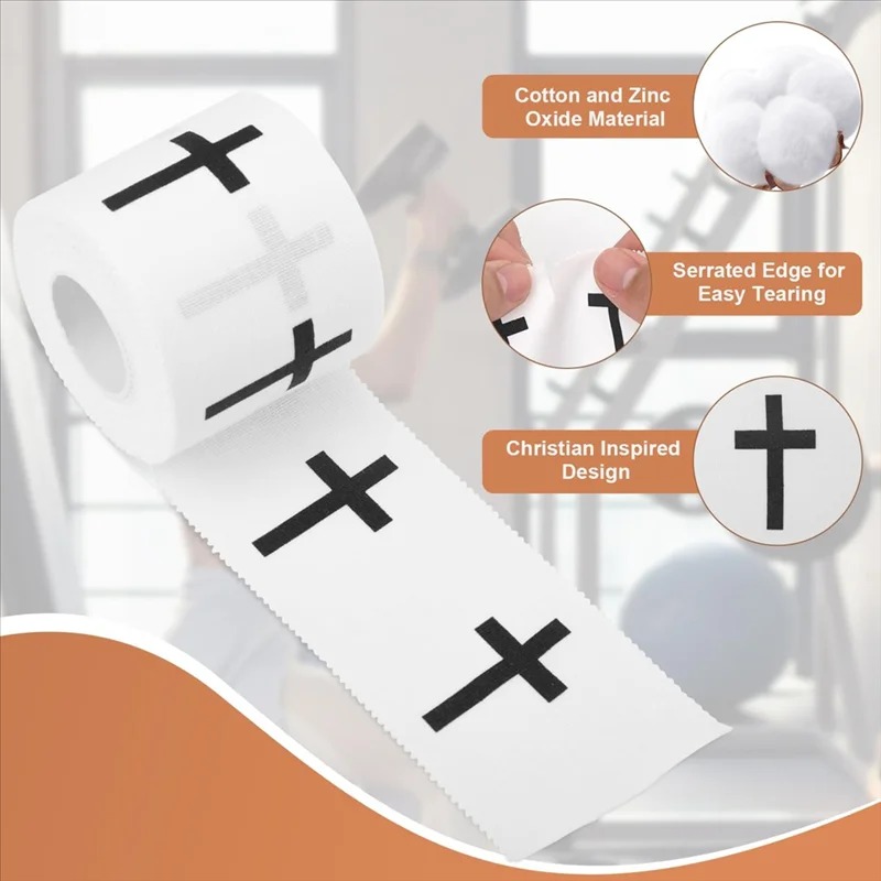 Finger Tape Athletic - 면 재질의 톱니형 가장자리 스포츠 테이프