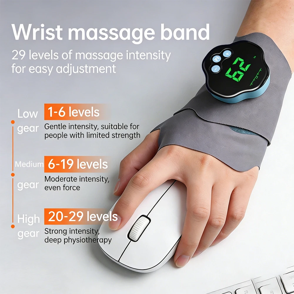 29단계 전기 손 마사지기 EMS 미세전류 무선 손목밴 - Wrist Wrap Support 리뷰 및 가격
