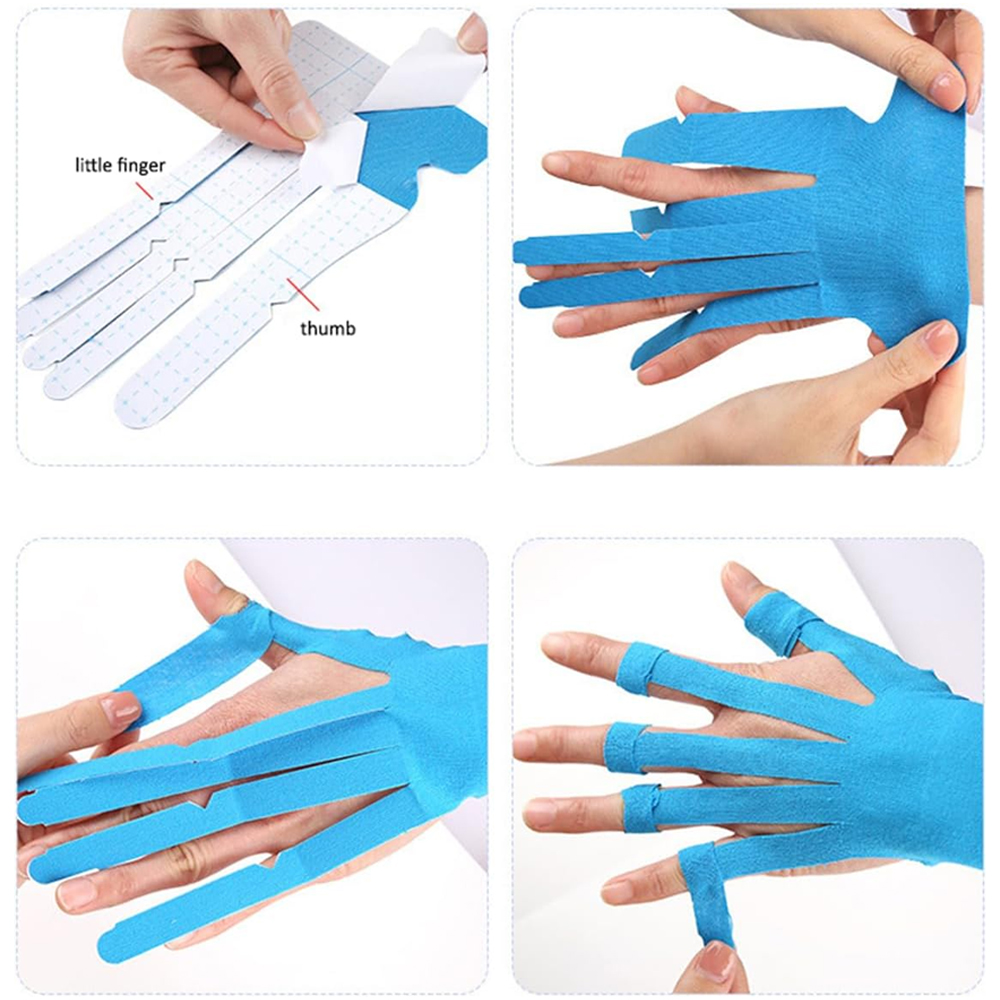 손목 및 손가락용 5PC Precut Kinesiolo - Finger Tape Athletic 리뷰 및 가격