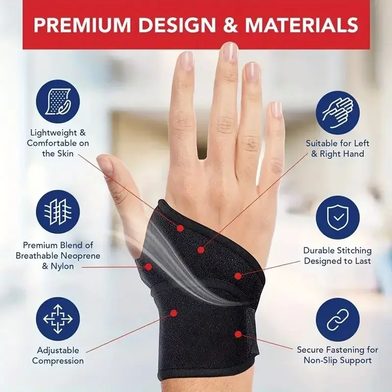 조절 가능한 손목 보호대 여성 및 남성용 지원 랩 스트 - Wrist Wrap Support 리뷰 및 가격