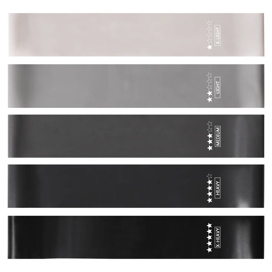 5단계 저항 밴드 운동 피트니스 고무 미니 밴드 필라테 - Crossfit Ga 리뷰 및 가격