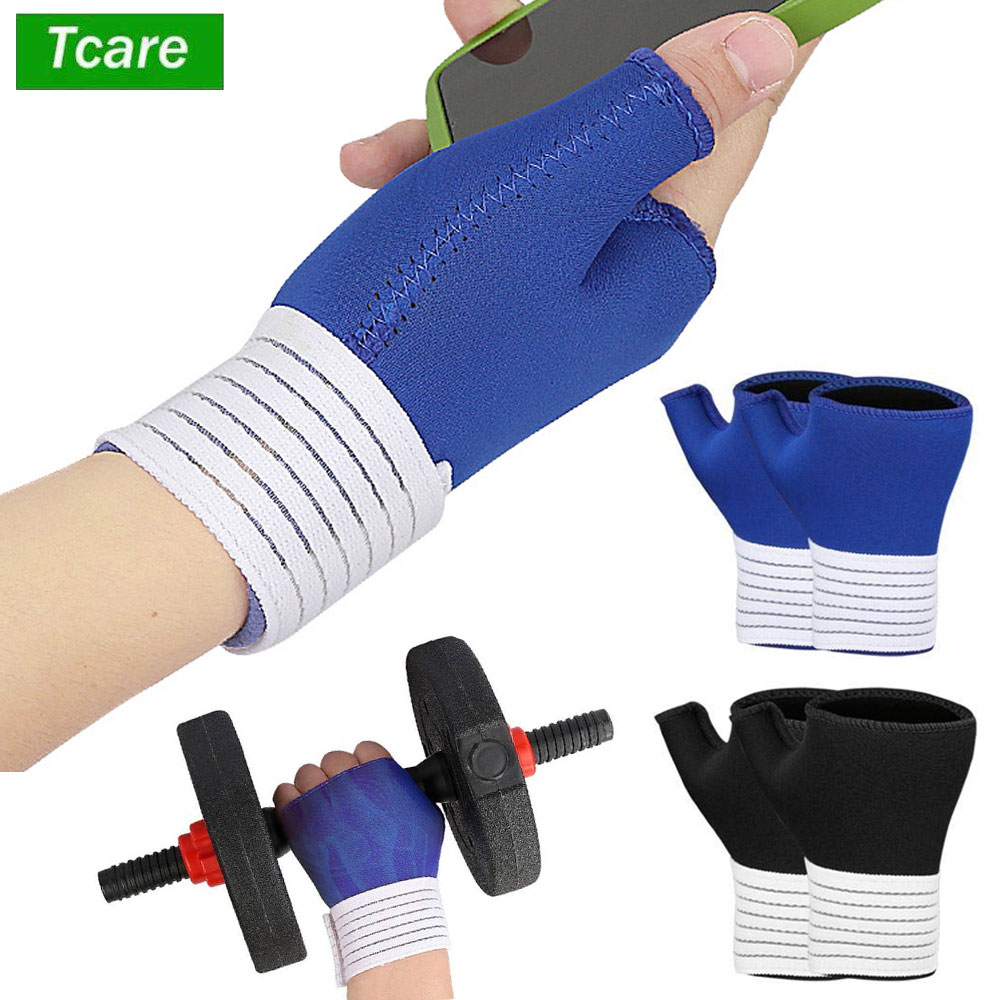 스트랩이 있는 1쌍의 탄력 있는 손목 지지대, 손목 압 - Wrist Wrap Support 리뷰 및 가격